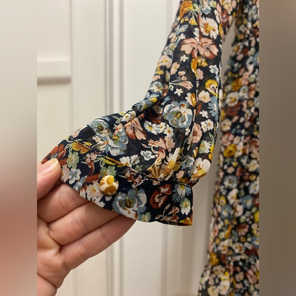 Zara floral mini dress. Size L - Picture 4 of 7